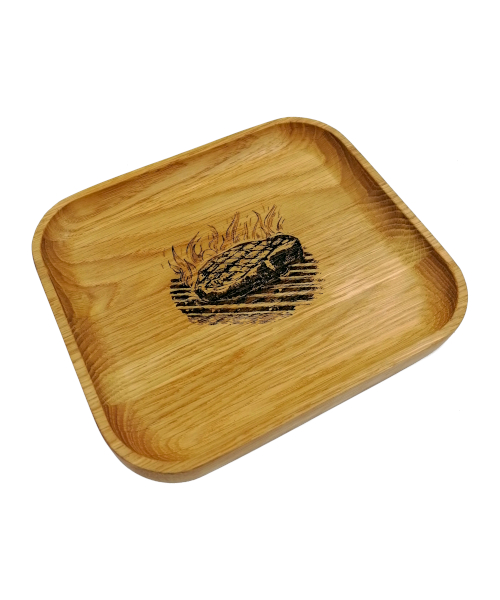 Oak wood serving board