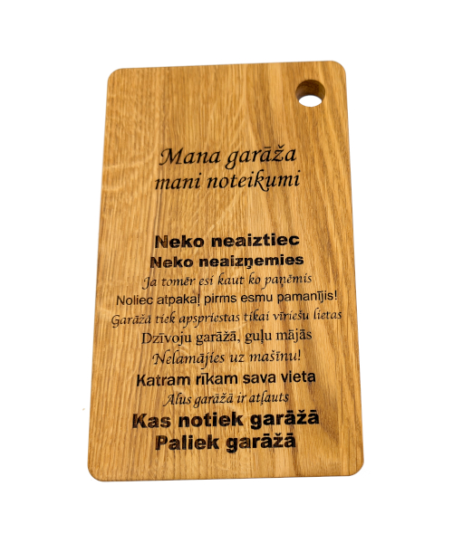 garāžas noteikumi